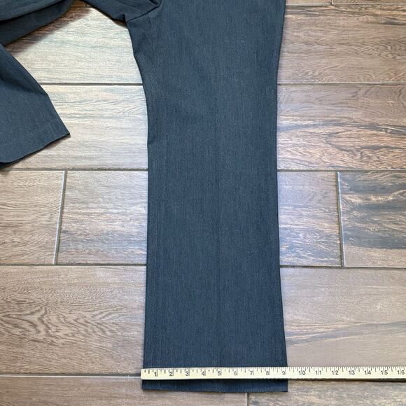 Talbots Womens Gray Dress Pants Flat Front Mid Rise Straight Leg Stretch 10P - Picture 7 of 9
